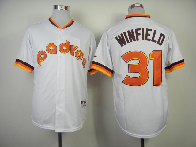 Padres 31 Winfield White 1984 Turn Back The Clock Jerseys