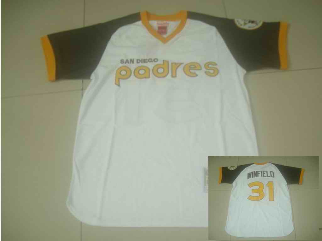 Padres 31WINFIELD White jerseys
