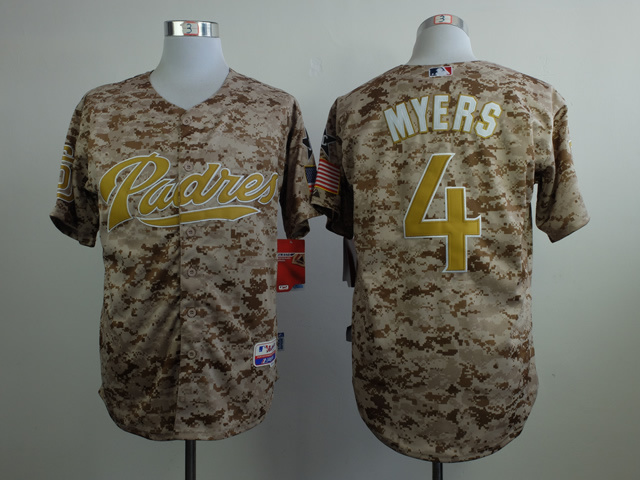 Padres 4 Myers Camo Cool Base Jerseys - Click Image to Close