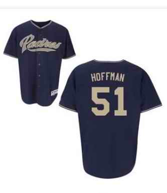 Padres 51 Hoffman blue Jerseys