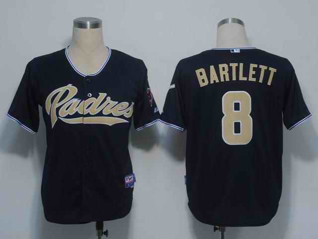 Padres 8 Bartlett dark blue Jerseys