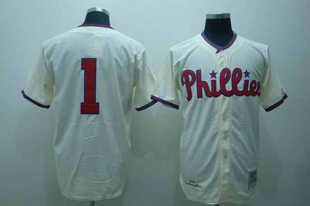 Phillies 1 cream Jerseys