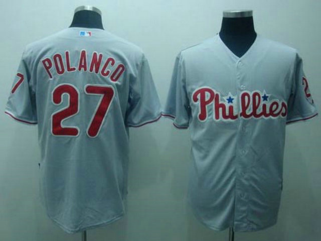 Phillies 27 Polanco Grey Jerseys