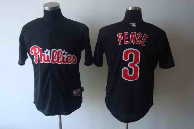 Phillies 3 Pence black Jerseys