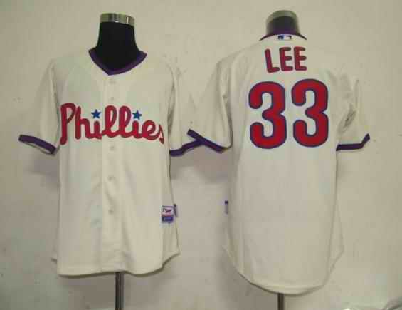 Phillies 33 Lee cream Jerseys