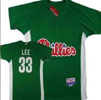 Phillies 33 Lee green Jerseys