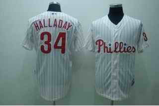 Phillies 34 Halladay white Jerseys
