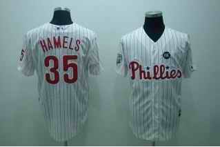 Phillies 35 Cole Hamels white Jerseys