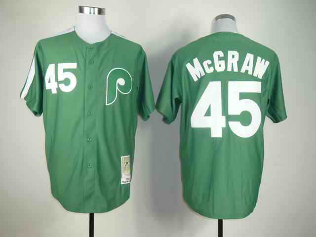 Phillies 45 McCRAW green jerseys