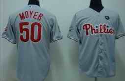 Phillies 50 Jamie Moyer grey Jerseys