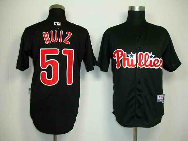 Phillies 51 Javi Ruiz black Jerseys