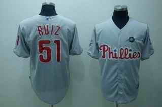 Phillies 51 Javi Ruiz grey Jerseys - Click Image to Close