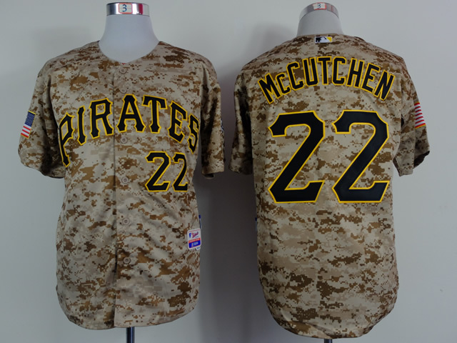 Pirates 22 McCutchen Alternate Camo Jerseys