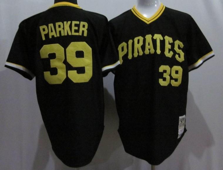 Pirates 39 Parker black m&n Jerseys
