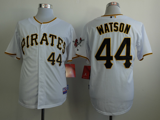 Pirates 44 Watson White Cool Base Jerseys