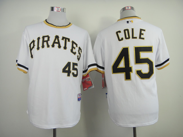 Pirates 45 Cole White Pullover Jerseys