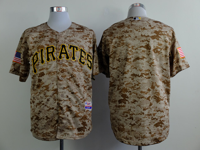 Pirates Blank Camo Cool Base Jerseys