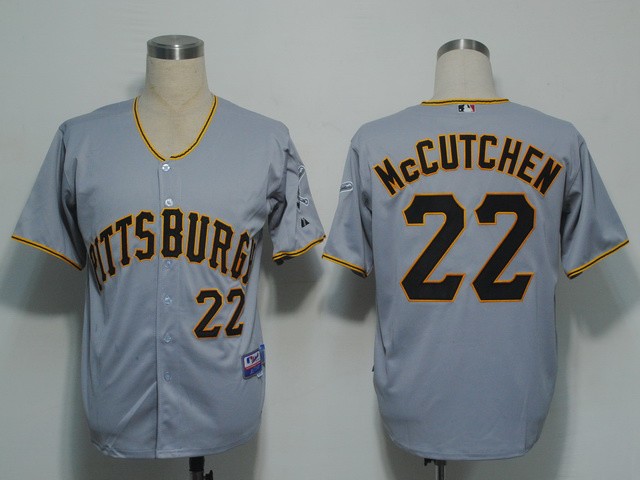 Pittsburgh Pirates 22 Mccutchen Grey Jerseys