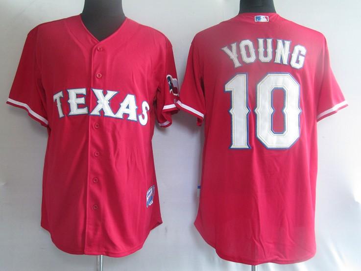 Rangers 10 Young red Jerseys