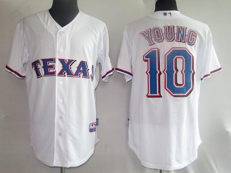 Rangers 10 Young white Jerseys