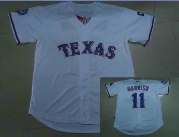 Rangers 11 DARVISH White Jerseys Rangers 11 DARVISH White Jerseys