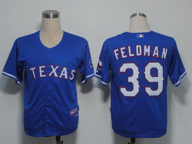 Rangers 39 Feldman blue Jerseys