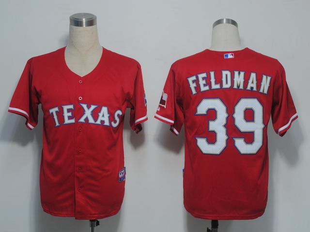 Rangers 39 Feldman red Jerseys