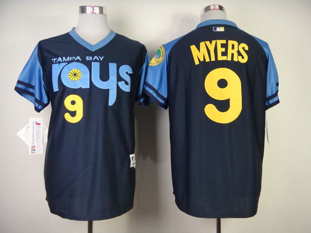 Rays 9 Myers Blue Throwback Jerseys