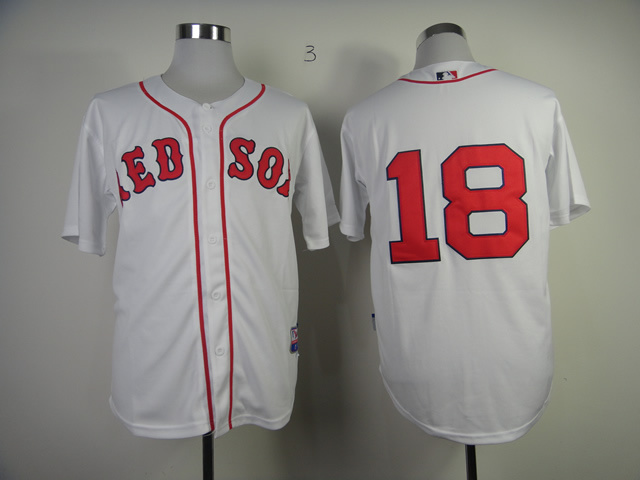 Red Sox 18 Matsuzaka White Cool Base Jerseys
