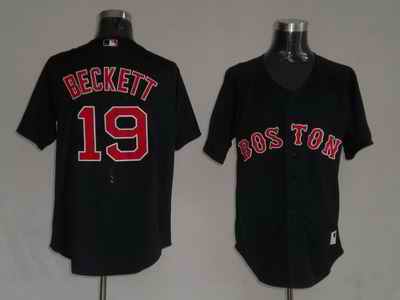 Red Sox 19 Beckett Black Jerseys