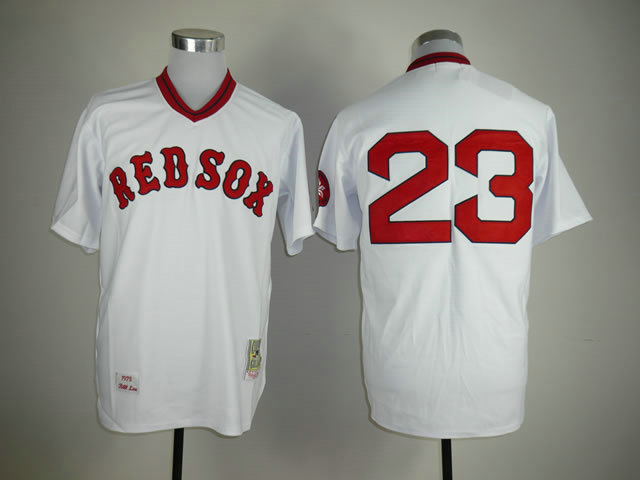 Red Sox 28 Gonzalez White Jerseys