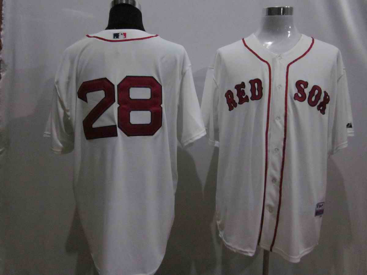 Red Sox 28 Gonzalez Whtie Jerseys - Click Image to Close