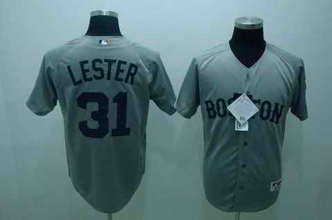 Red Sox 31 Lester Grey(2009 style) Jerseys
