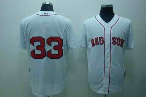 Red Sox 33 Varitek White cool base Jerseys