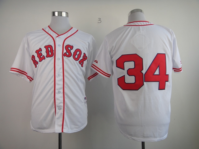Red Sox 34 David Ortiz White 1936 Throwback Jerseys Red Sox 34 David Ortiz White 1936 Throwback Jerseys