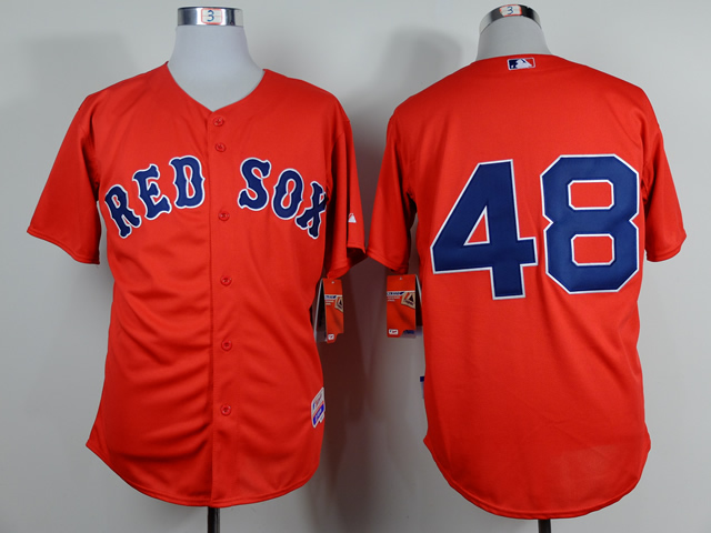 Red Sox 48 Sandoval Red Cool Base Jerseys