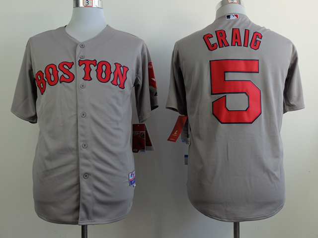 Red Sox 5 Craig Grey 2014 Jerseys