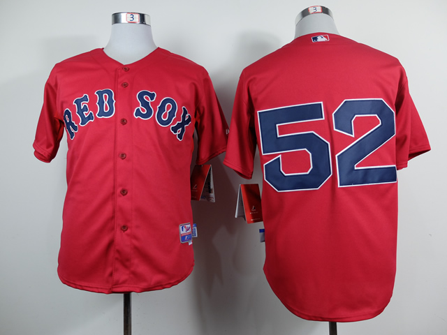 Red Sox 52 Cespedes Red Jerseys