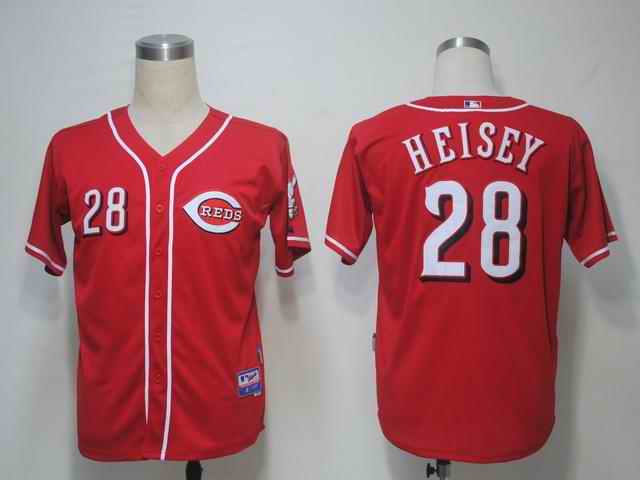 Reds 28 Heisey Red Jerseys - Click Image to Close