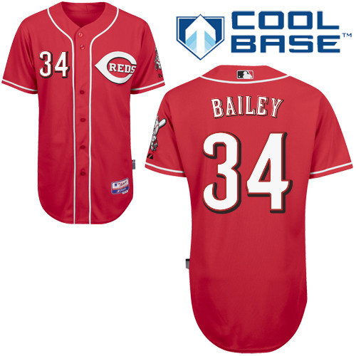 Reds 34 Bailey Red Cool Base Jerseys