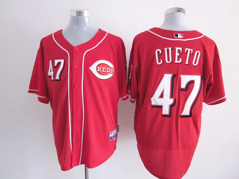 Reds 47 Cueto red Jerseys Reds 47 Cueto red Jerseys