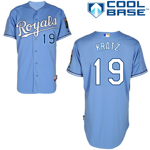 Royals 19 Kratz Light Blue Cool Base Jerseys Royals 19 Kratz Light Blue Cool Base Jerseys