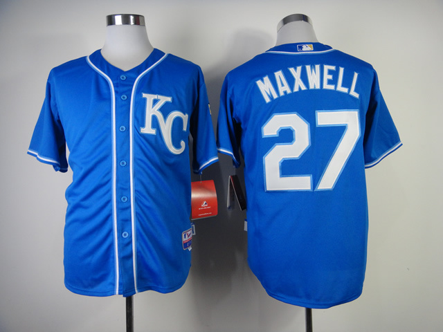 Royals 27 Maxwell Alternate 2 Cool Base Jerseys