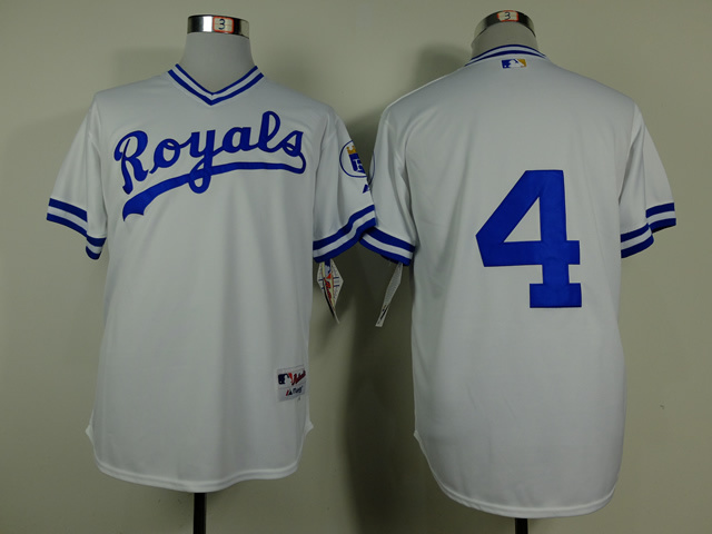 Royals 4 Gordon White 1974 Jerseys Royals 4 Gordon White 1974 Jerseys