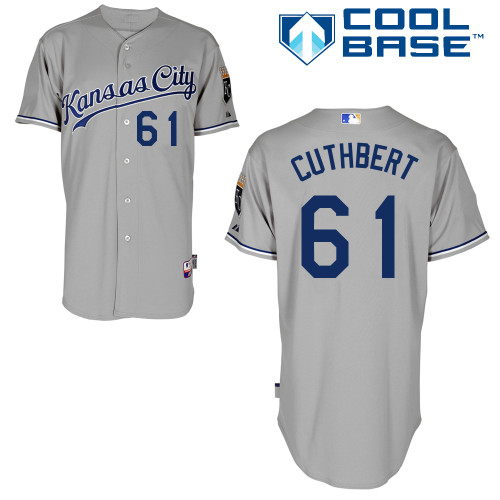 Royals 61 Cuthbert Grey Cool Base Jerseys