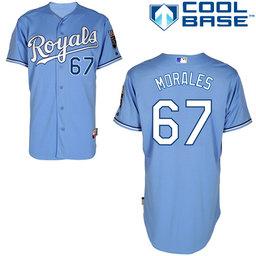 Royals 67 Morales Light Blue Cool Base Jerseys Royals 67 Morales Light Blue Cool Base Jerseys