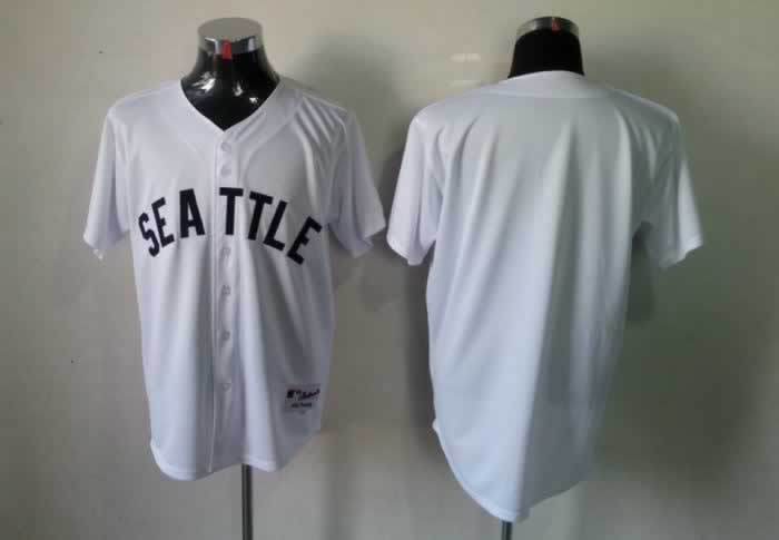 Seattle Mariners Blank White Jerseys