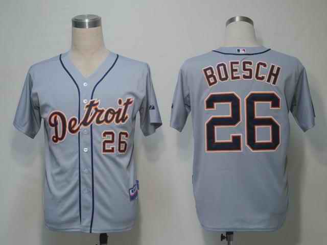 Tigers 26 Boesch Grey Jerseys
