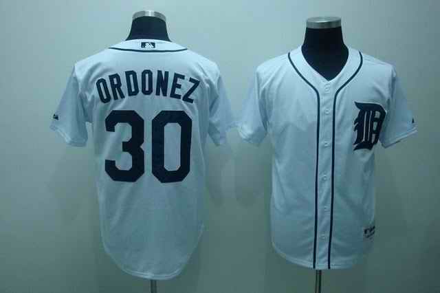 Tigers 30 Ordonez White Jerseys Tigers 30 Ordonez White Jerseys