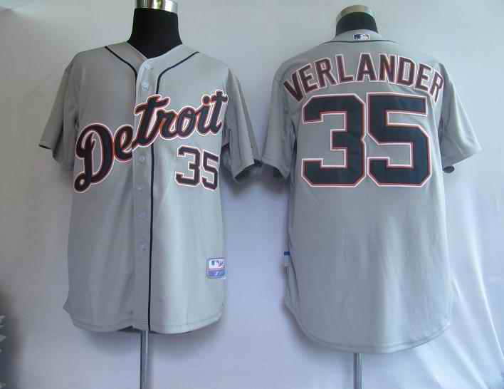 Tigers 35 Verlander Grey Jerseys Tigers 35 Verlander Grey Jerseys